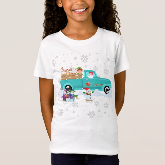 Camiseta Papais noeis bonitos com amigos (Frente)
