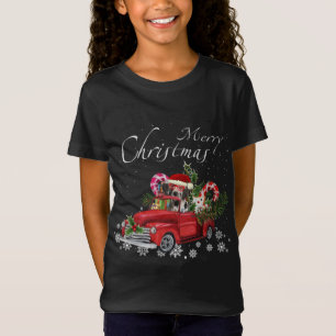 Camiseta Papais noeis bonitos Grande Dane Andando Feliz de