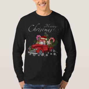 Camiseta Papais noeis Bonitos Pomeranianos Andando Feliz de