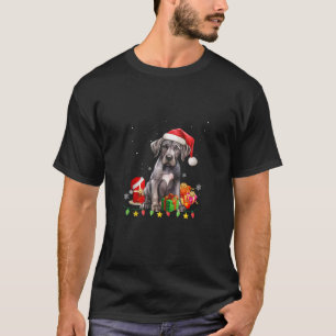 Camiseta Papais noeis Bons de Dane Belos Luzes de Árvore de