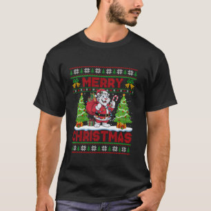 Camiseta Papais noeis Brancos de Árvore do Natal
