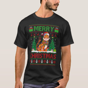Camiseta Papais noeis Brancos de Árvore Xmas Branca de Bra