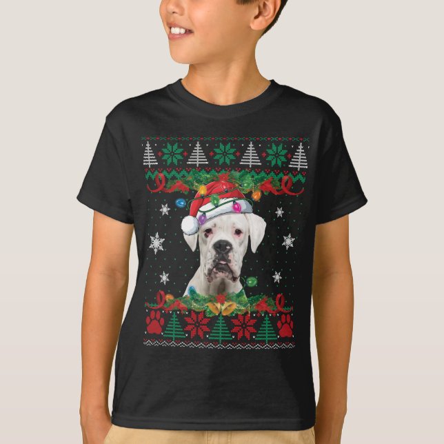 Camiseta Papais noeis Brancos de Natal Feias (Frente)