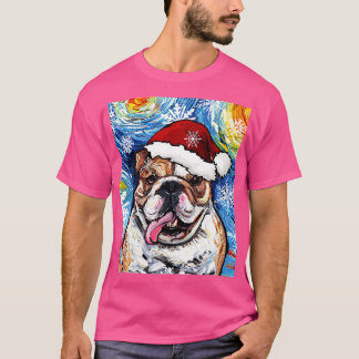 Camiseta Papais noeis Buldogue