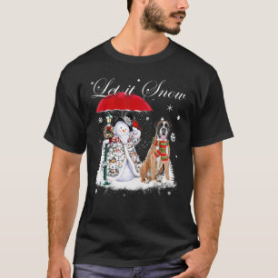 Camiseta Papais noeis Cachorros Cachorro Natal Snowman Xmas