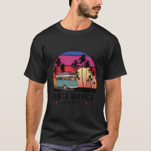 Camiseta Papais noeis California Monica Retro Surfer