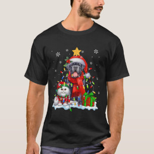 Camiseta Papais noeis Canalizam Corso Com Luzes De Natal El