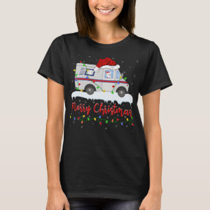 Camiseta Papais noeis Carrier Carrier Car Mailman Postal Wo