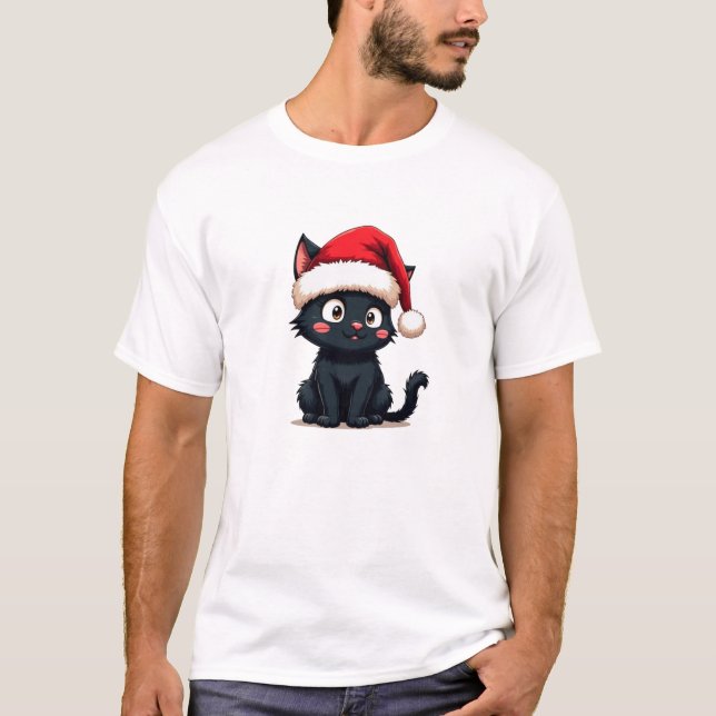 Camiseta Papais noeis Cat (Frente)