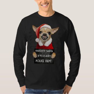 Camiseta Papais noeis Chihuahua Xmas