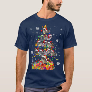Camiseta Papais noeis Chinchilla Árvore de Natal L