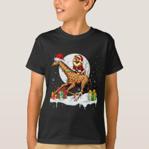 Camiseta Papais noeis Chow Chow Andando Girafa Dono de Nata