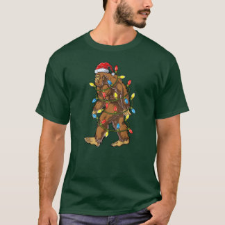 Camiseta Papais noeis Christmasree Lights Xmas Boys Girl