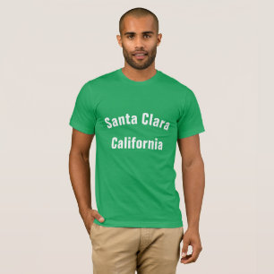 Camiseta Papais noeis Clara california nome da cidade com c