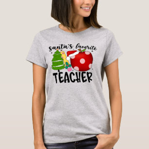 Camiseta Papais noeis Coloridos Favoritos Professor Festivo