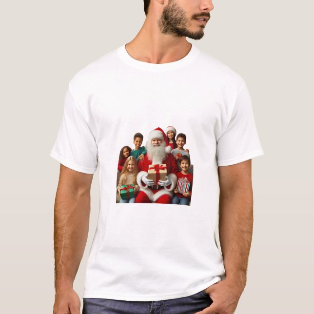 Camiseta Papais noeis com crianças (Frente)
