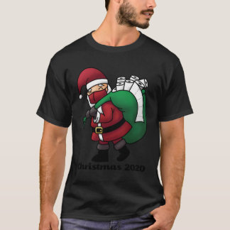Camiseta Papais noeis Com Máscara De Rosto E Papel De Banhe