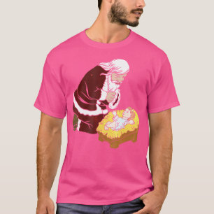 Camiseta Papais noeis Com O Bebê Jesus Presente De Natal In
