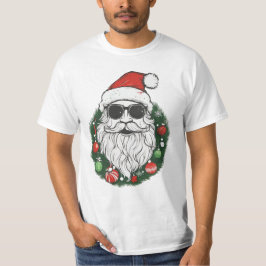 Camiseta Papais noeis com óculos de sol | Natal Legal e fes