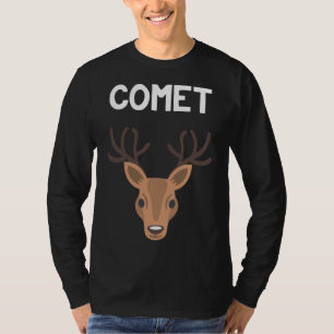 Camiseta Papais noeis Comet Reindeer Matching Family Group