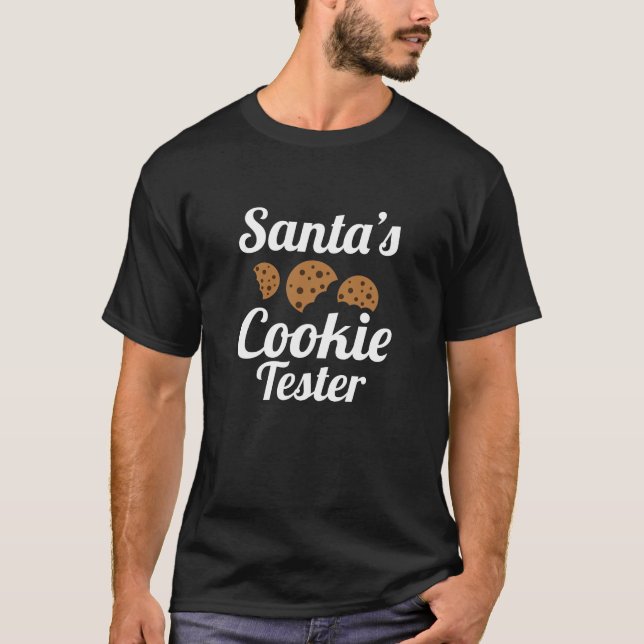 Camiseta Papais noeis Cookie Tester (Frente)
