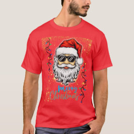 Camiseta Papais noeis cósmicos desejando Feliz Natal