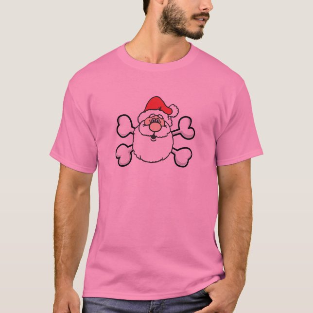 Camiseta papais noeis Crânio e Crossbones (Frente)