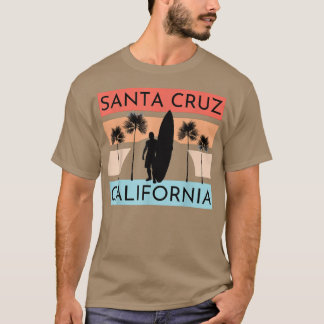 Camiseta Papais noeis Cruz California Beach Surfer Summer