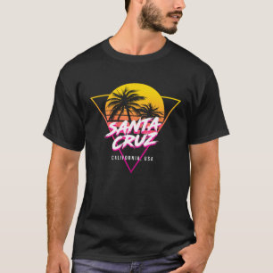Camiseta Papais noeis Cruz California Palm Trees USA Surfin