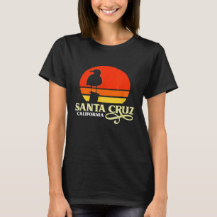 Camiseta Papais noeis Cruz California Retro Seagull Sunset