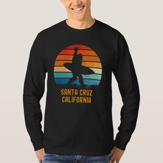 Camiseta Papais noeis Cruz California Sasquatch Souvenir (Frente)