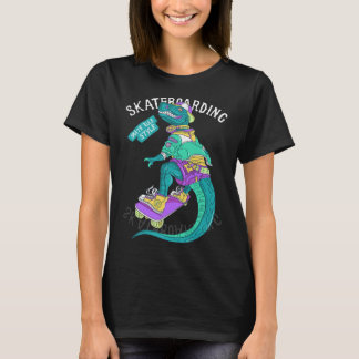 Camiseta Papais noeis Cruz Retro Vintage Funny Dinosaur ska