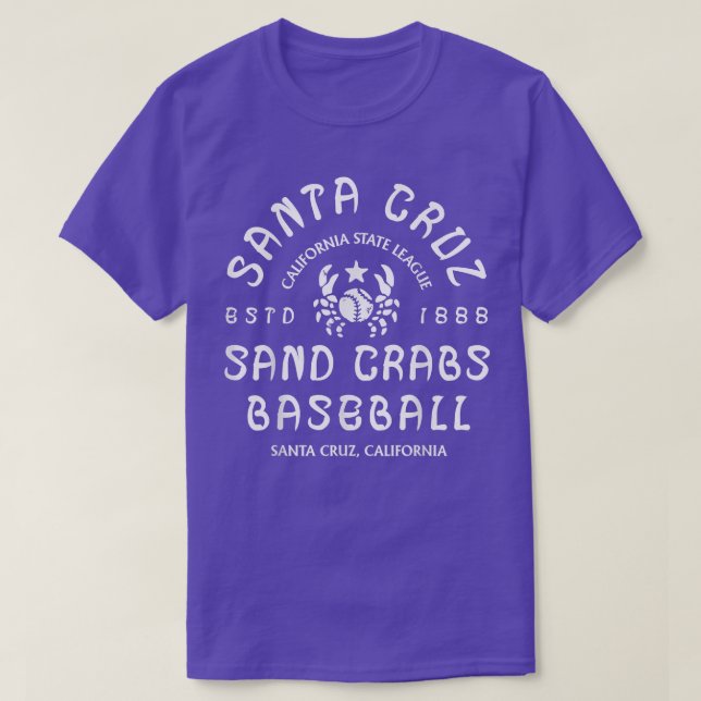 Camiseta Papais noeis Cruz Sand Crabs California (Frente do Design)