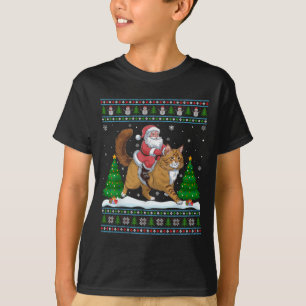 Camiseta Papais noeis Da Árvore De Iluminação Do Xmas Andan