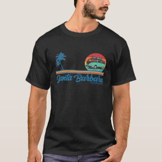 Camiseta Papais noeis da Califórnia Barbara retro surfer Pr