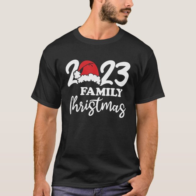 Camiseta Papais noeis da Equipe de Conjuntos de Natal da Fa (Frente)