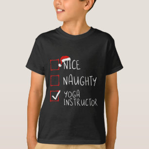 Camiseta Papais noeis da Lista de Natal para Instrutores Io