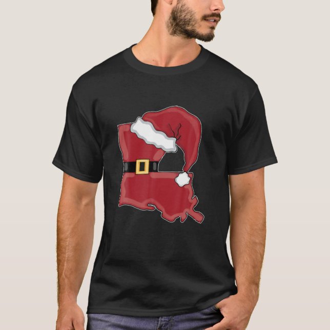 Camiseta Papais noeis da Louisiana Sublimando o Natal da Lo (Frente)