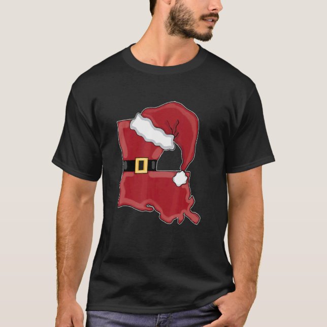 Camiseta Papais noeis da Louisiana Sublimando o Natal da Lo (Frente)