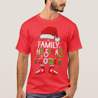 Camiseta Papais noeis da Praça do Natal da Família 2021 eng
