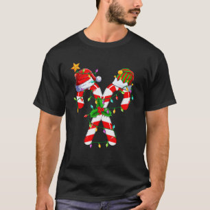 Camiseta Papais noeis Da Tripulação Candy Cane Natal 2022 S