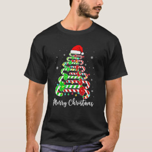 Camiseta Papais noeis Da Tripulação Candy Cane Natal 2022 S