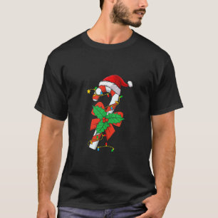 Camiseta Papais noeis Da Tripulação Candy Cane Natal 2023 P