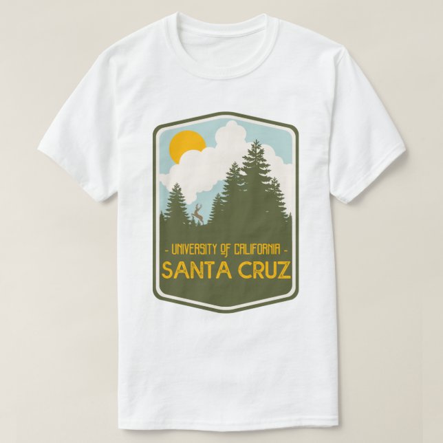Camiseta PAPAIS NOEIS da UCSC Floresta Cruz com Veado (amar (Frente do Design)