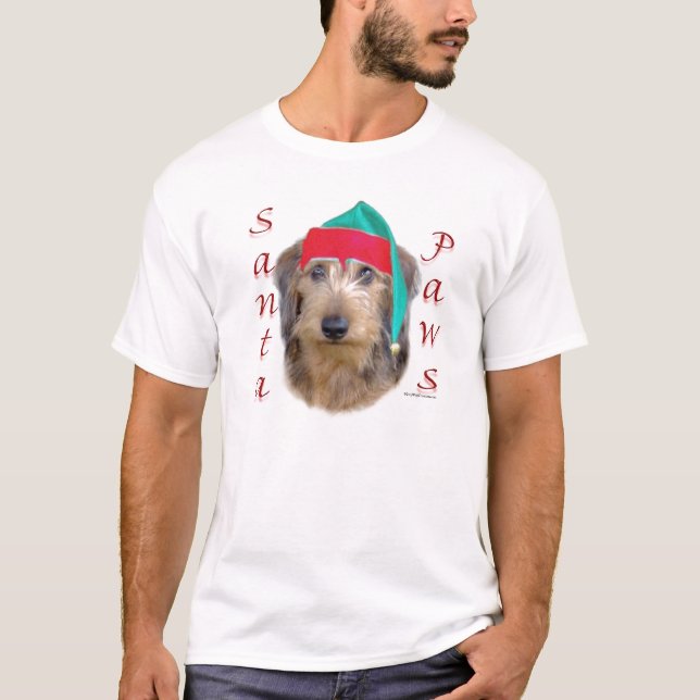 Camiseta Papais noeis Dachshund (Frente)