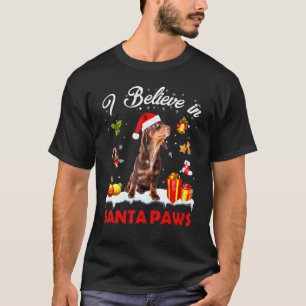 Camiseta Papais noeis Dachshund Claus Dog Natal Decência