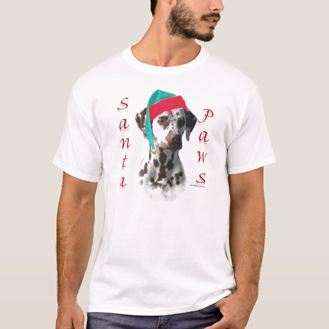 Camiseta Papais noeis Dalmáticos (fígado) (Frente)