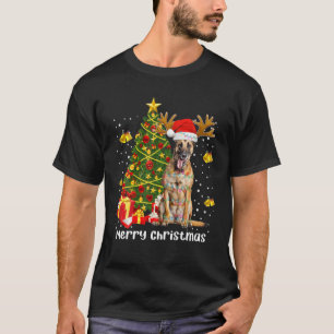 Camiseta Papais noeis das árvores de Natal em Malinois bel