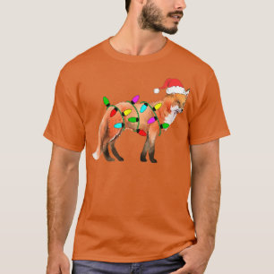Camiseta Papais noeis Das Luzes De Natal Do Ventilador De N