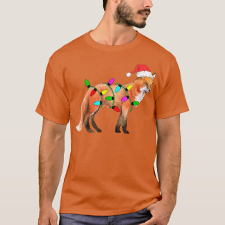 Camiseta Papais noeis Das Luzes De Natal Do Ventilador De N